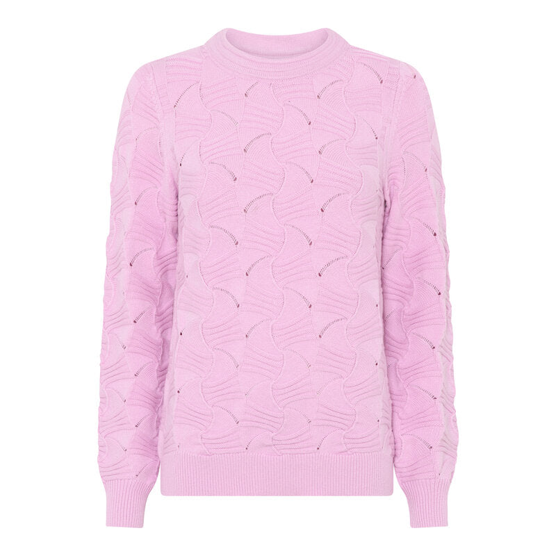 Ivy Knitted Pullover Women Rose Micha
