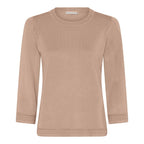 Khloe Crew-Neck Pullover Women Camel Micha