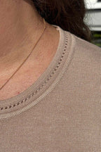 Khloe Crew-Neck Pullover Women Camel Micha
