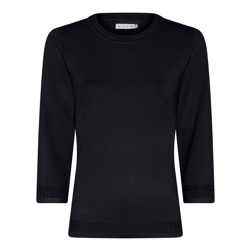 Khloe Crew Neck Pullover Women Navy Micha
