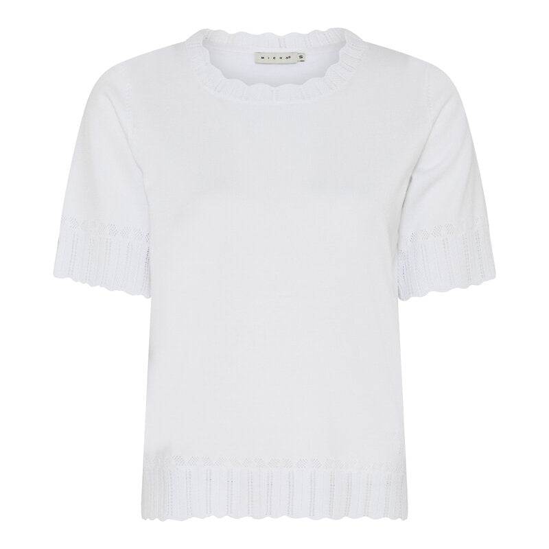 Neah Kortärmad Pullover Dam Bright White Micha