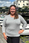 Norah Pullover Dam Light Grey Melange Micha