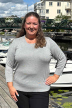 Norah Pullover Ladies Light Grey Melange Micha