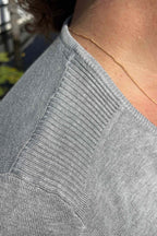 Norah Pullover Ladies Light Grey Melange Micha
