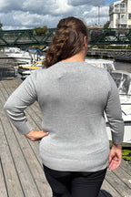 Norah Pullover Ladies Light Grey Melange Micha