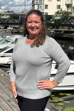 Norah Pullover Ladies Light Grey Melange Micha