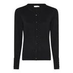 Tinka Round Neck Cardigan Women Black Micha