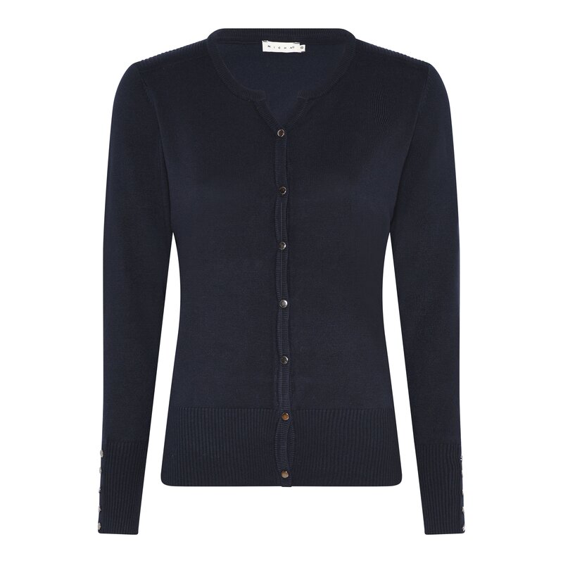 Tinka Rundhalsad Cardigan Dam Navy Micha