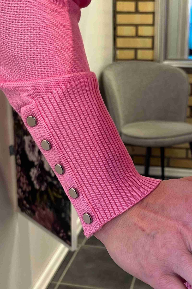 Tinka Rundhalsad Cardigan Dam Pink Lady Micha