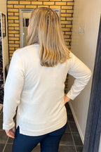 Vilma V-ringad Pullover Dam Sandshell Micha