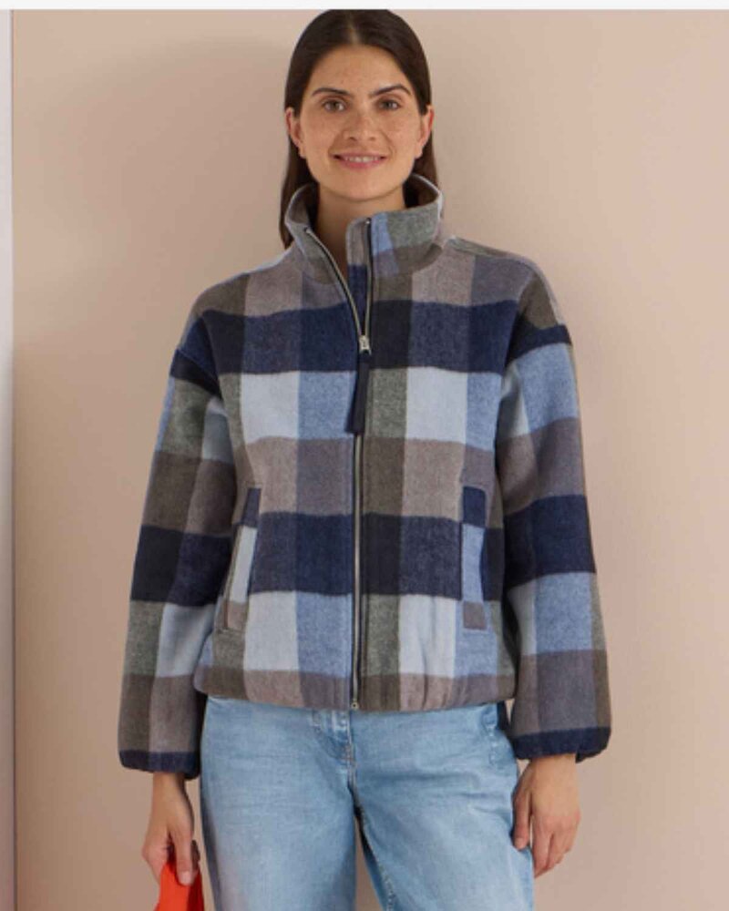 Milani Kort Jacka Dam Blå Urban Dark Blue | Smilebutiken - Cecil
