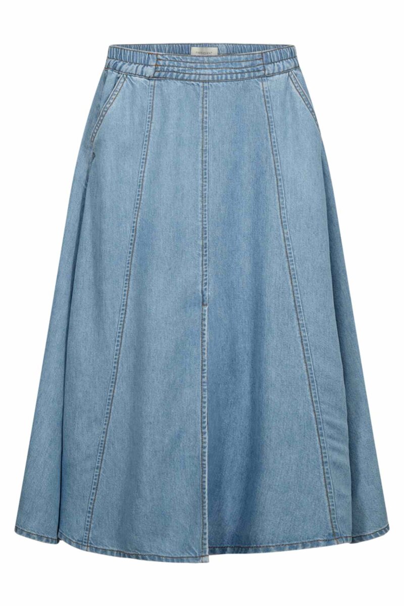 Milo Kjol Dam Light Blue Denim | Smilebutiken - Freequent