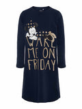 Name it Mimmi Long-sleeved Nightgown Dark Blue Junior - Name it
