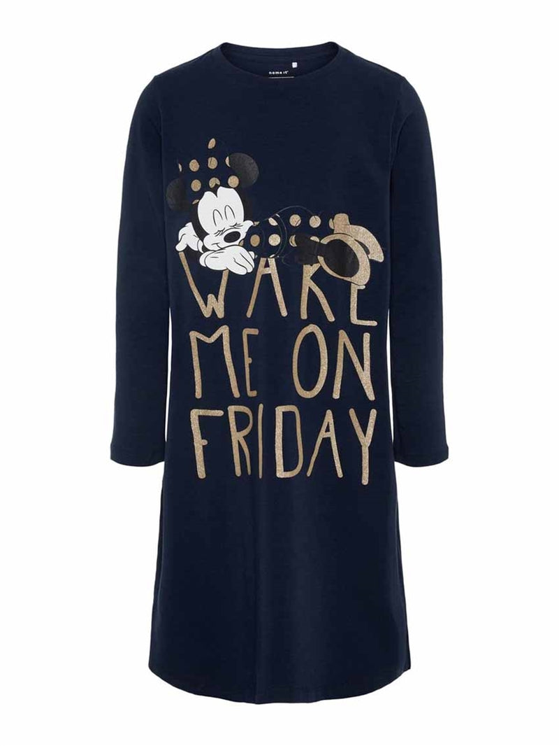 Name it Mimmi Long-sleeved Nightgown Dark Blue Junior - Name it