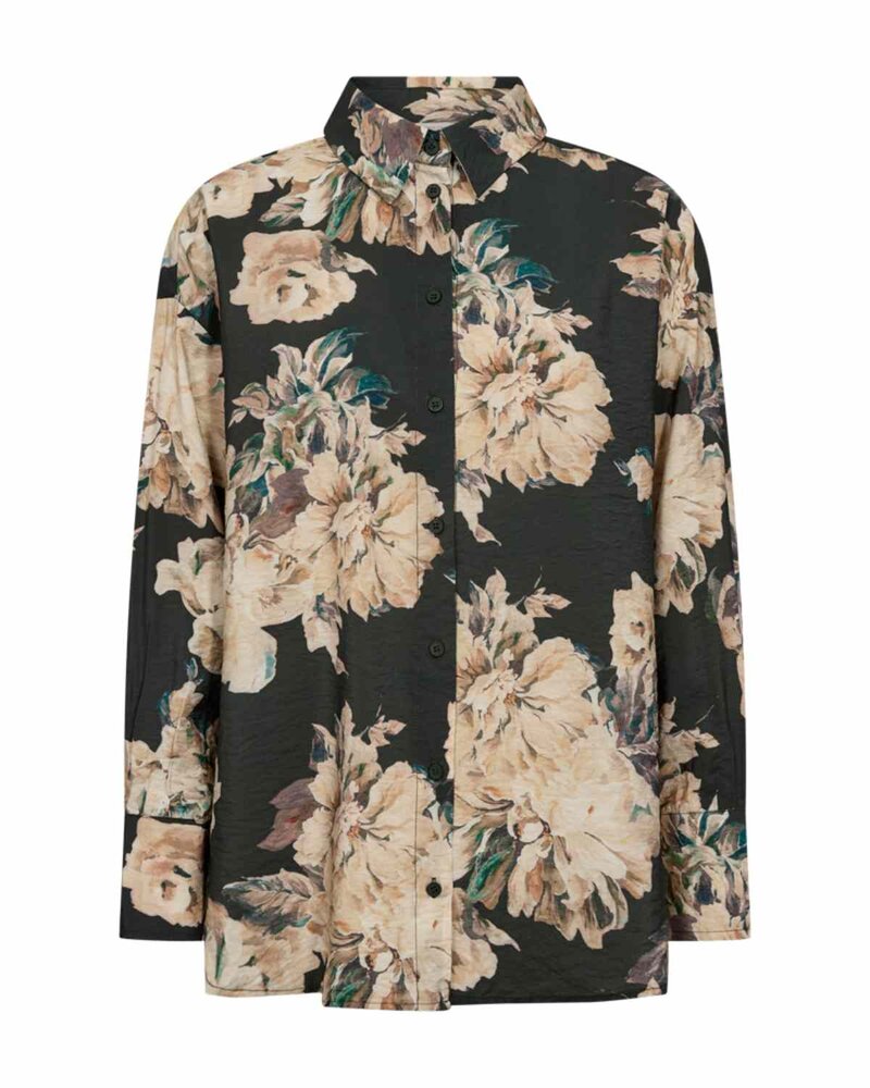 Mindus Floral Shirt Ladies Deep Forest W Alesan | Smilebutiken - Freequent