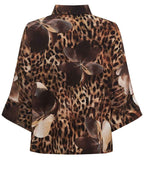 Mirage Leopardmönstrad Skjorta Dam Brun Moro Marta du Chateau | Smilebutiken - Marta du Chateau
