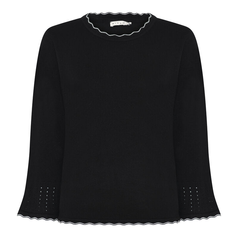 Candy Rundhalsad Pullover Dam Black Micha