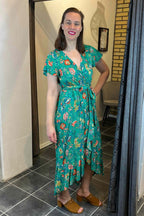 Miss Lady Oakley Dress Women Green DH Fashion