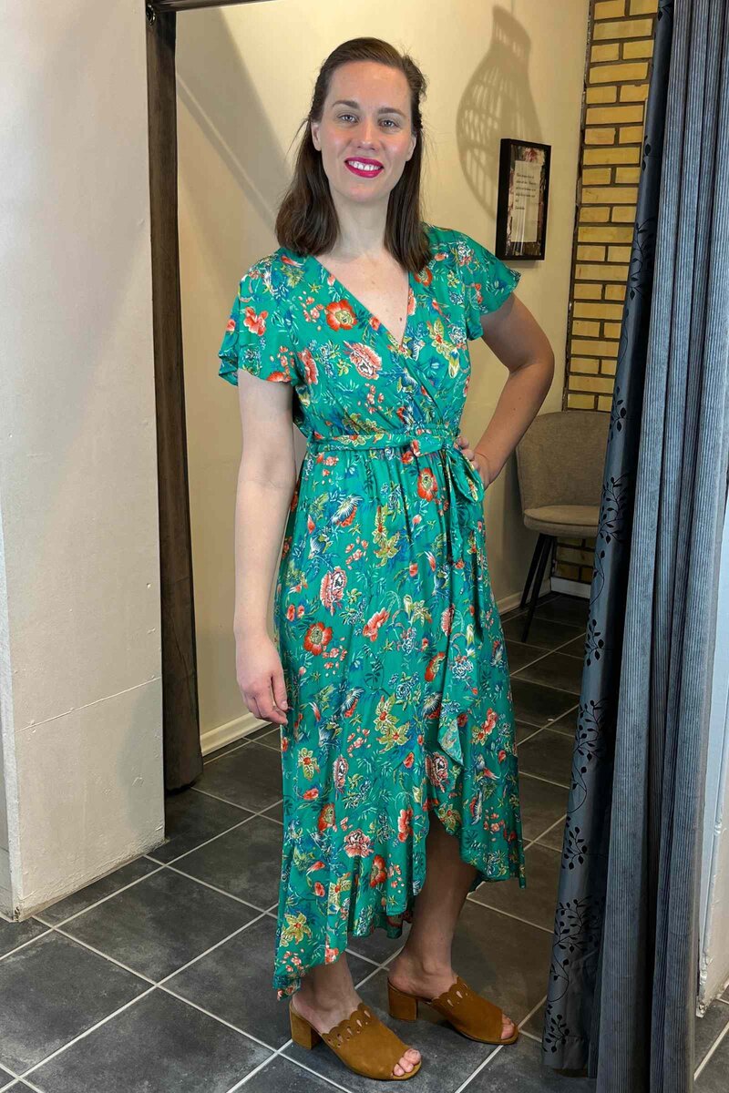 Miss Lady Oakley Dress Women Green DH Fashion
