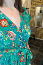 Miss Lady Oakley Dress Women Green DH Fashion