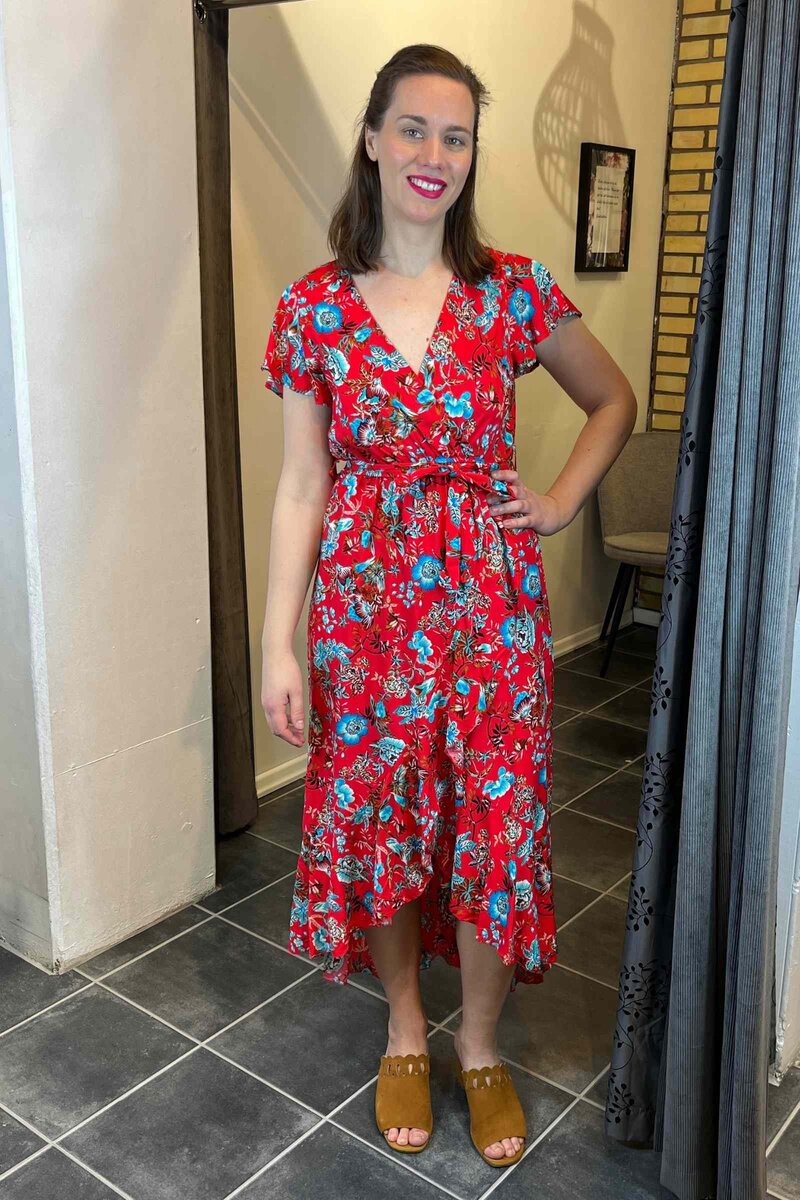 Miss Lady Oakley Dress Women Red DH Fashion