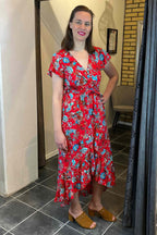 Miss Lady Oakley Dress Women Red DH Fashion