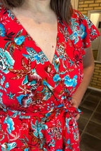 Miss Lady Oakley Dress Women Red DH Fashion