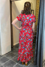 Miss Lady Oakley Dress Women Red DH Fashion