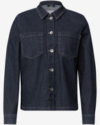 Mona Denim Skjorta Dam Denimblå Rinsed Herringbone | Smilebutiken - Cecil