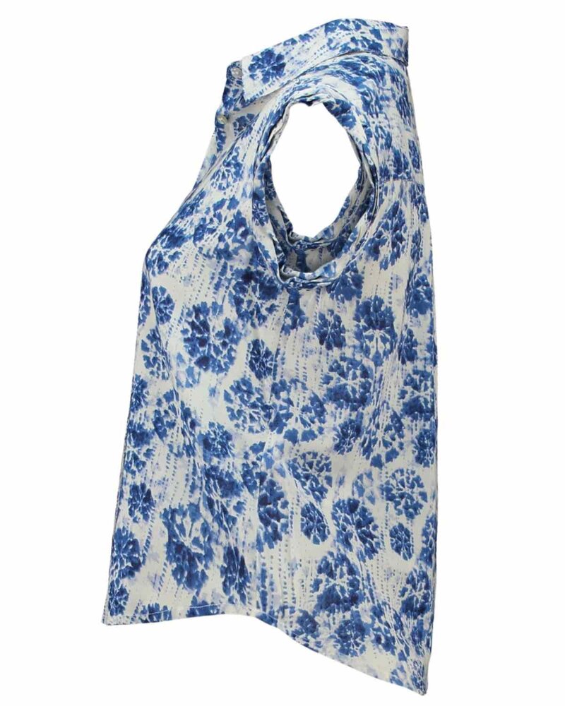 Patterned Blouse Johanna Dam Navy | Smilebutiken - Zabaione