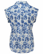 Patterned Blouse Johanna Dam Navy | Smilebutiken - Zabaione