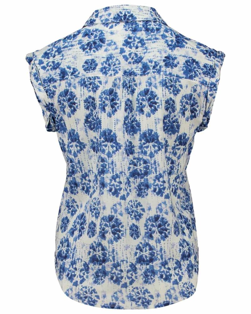 Patterned Blouse Johanna Dam Navy | Smilebutiken - Zabaione