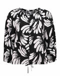 Mönstrad Blus Xia Dam Black | Smilebutiken - Zabaione