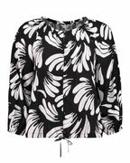 Mönstrad Blus Xia Dam Black | Smilebutiken - Zabaione