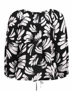 Mönstrad Blus Xia Dam Black | Smilebutiken - Zabaione