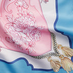 Mönstrad Scarf Finja Dam Blue | Smilebutiken - Marta du Chateau