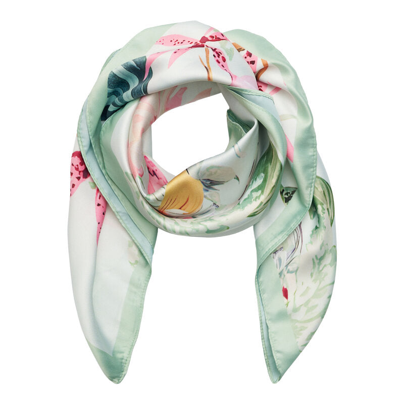 Patterned Scarf Finja Women Green Marta du Chateau | Smilebutiken - Marta du Chateau