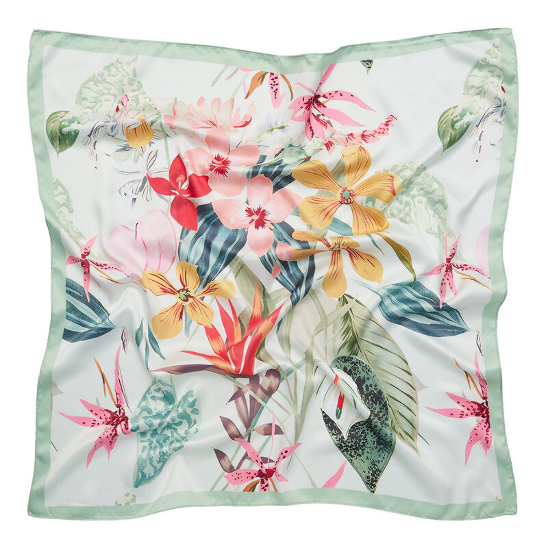 Patterned Scarf Finja Women Green Marta du Chateau | Smilebutiken - Marta du Chateau