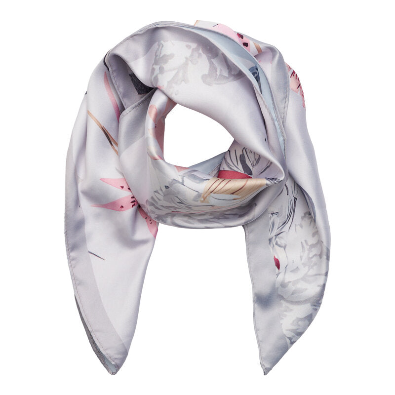 Mönstrad Scarf Finja Dam Grey | Smilebutiken - Marta du Chateau