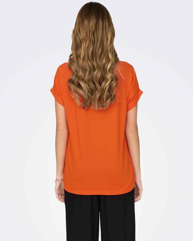 Auntie T-Shirt Women Scarlet Ibis | Smilebutiken - ONLY