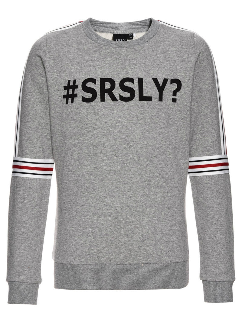 Nabuka LS O-Neck Sweat Grey Melange LMTD Name it