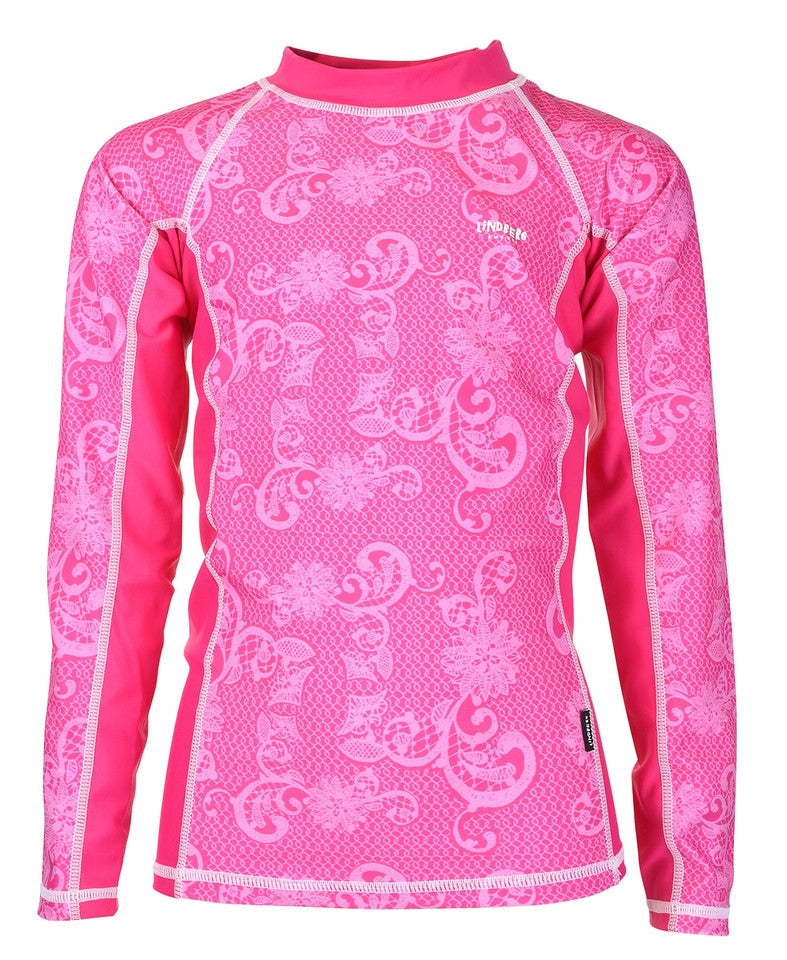 Naxos Sun Protection Jersey Children Cerise Lindberg