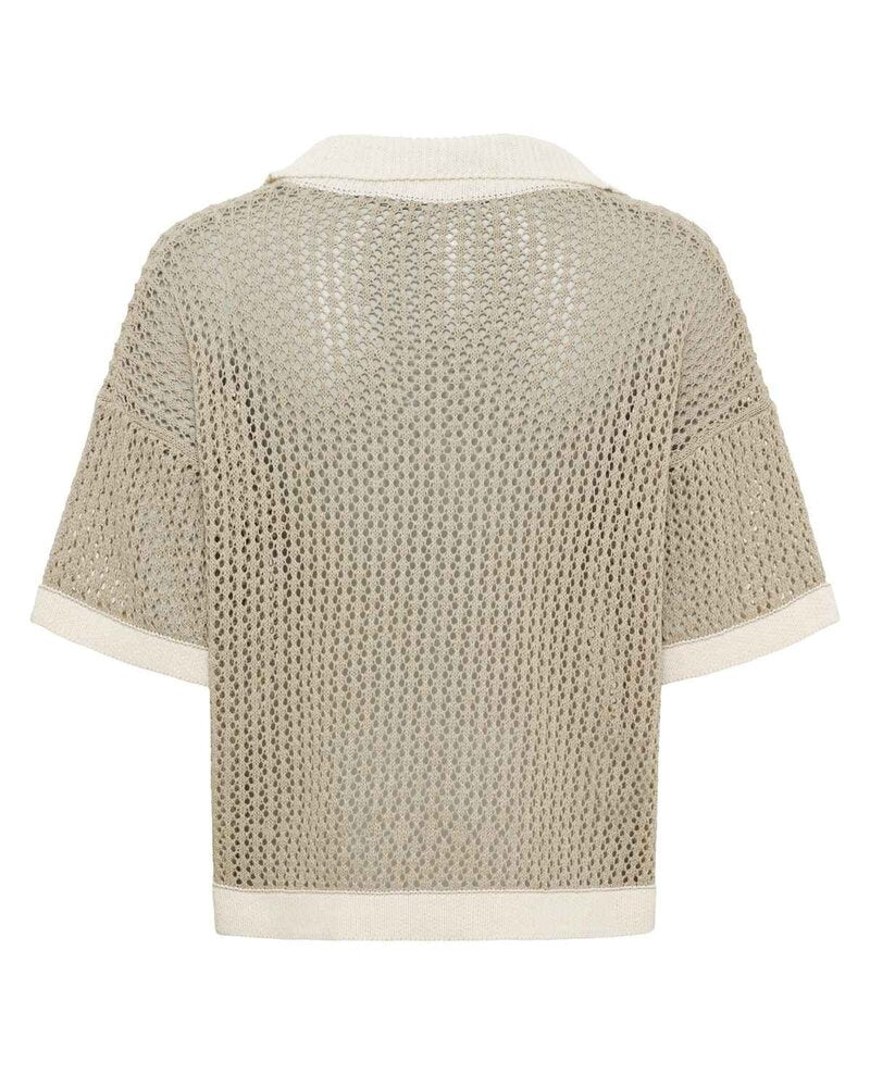 Nayeli Tröja Med Krage Dam Beige Fango | Smilebutiken - Marta du Chateau