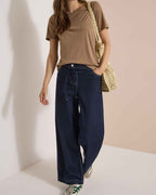 Neele Wide Jeans Dam Rinsed Wash | Smilebutiken - Cecil