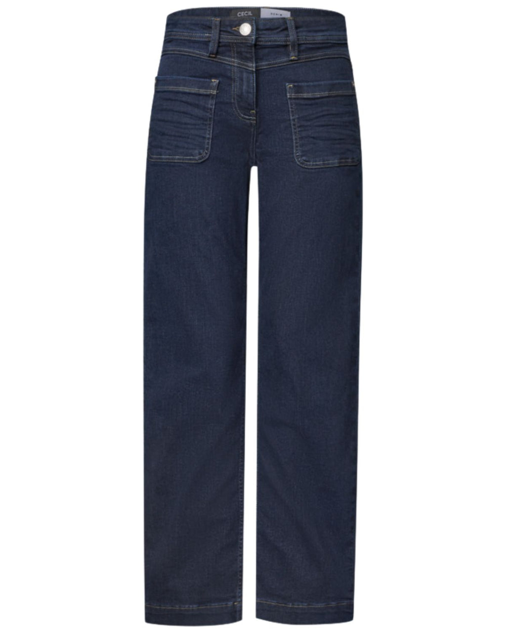 Neele Raka Jeans Dam Denimblå Rinsed Wash | Smilebutiken - Cecil