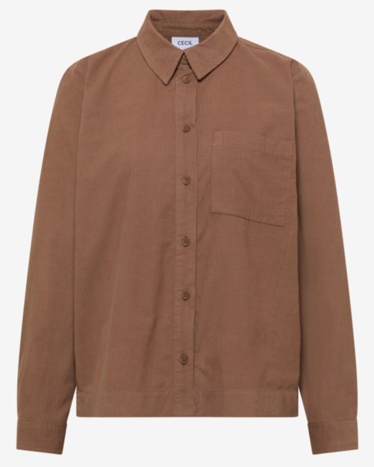 Nellie Skjorta i Manchester Dam Brun Creamy Mocha | Smilebutiken - Cecil