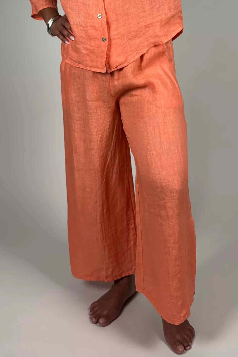 Nelly Linnebyxa Dam Orange | Smilebutiken - Camicia