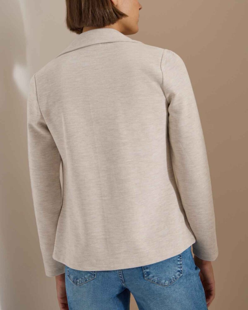 Nevaeh Structured Blazer Women Cashmere Beige Melange | Smilebutiken - Cecil