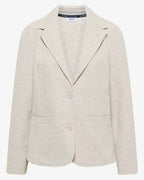 Nevaeh Structured Blazer Women Cashmere Beige Melange | Smilebutiken - Cecil