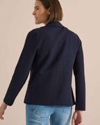 Nevaeh Kavaj Med Struktur Dam Urban Dark Blue | Smilebutiken - Cecil